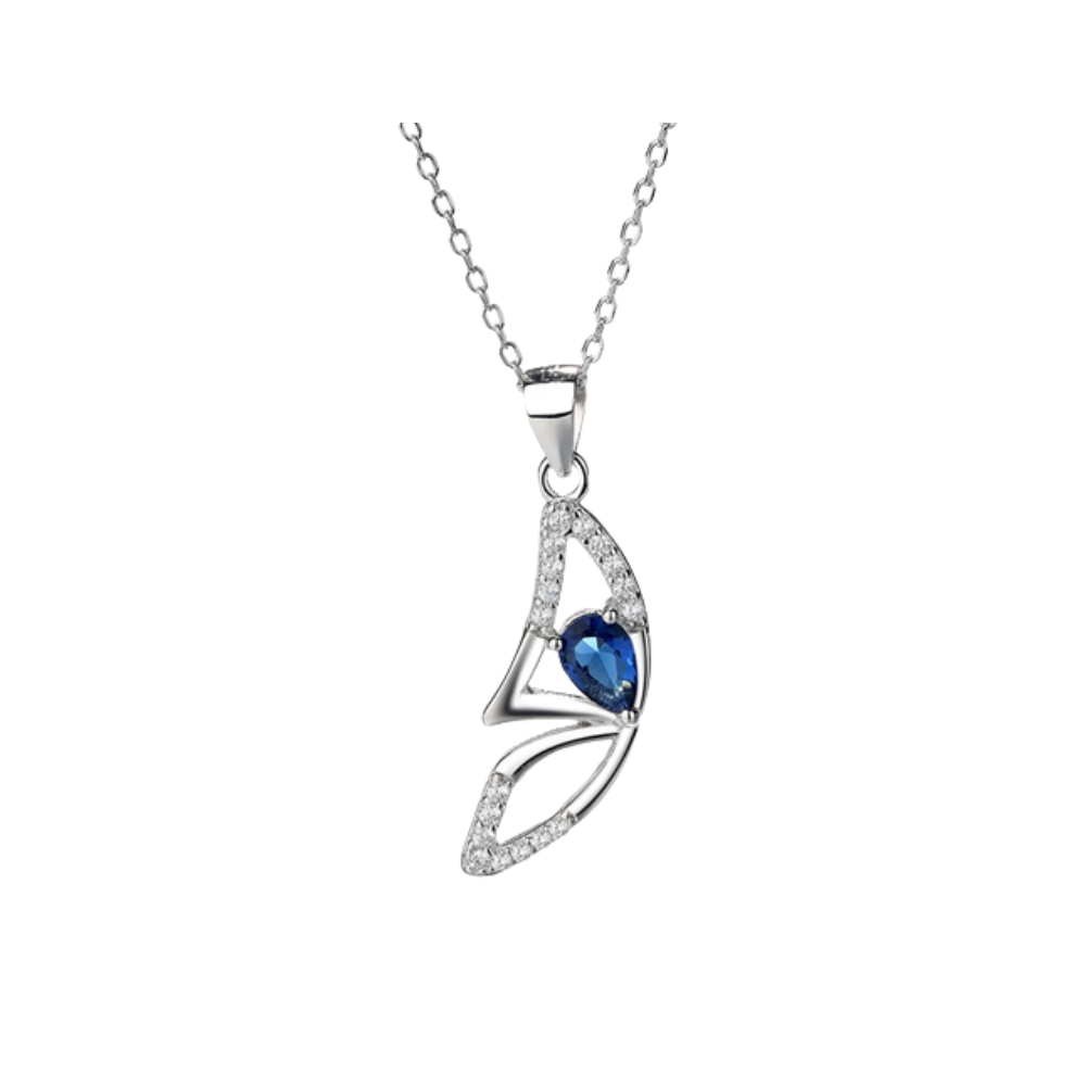 Exquisite Halskette mit Schmetterlingsanhänger, Damenkette mit Schmetterling