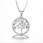 Lebensbaum Halskette in 925 Silber, Symbolische Damen Halskette in Sterling Silber
