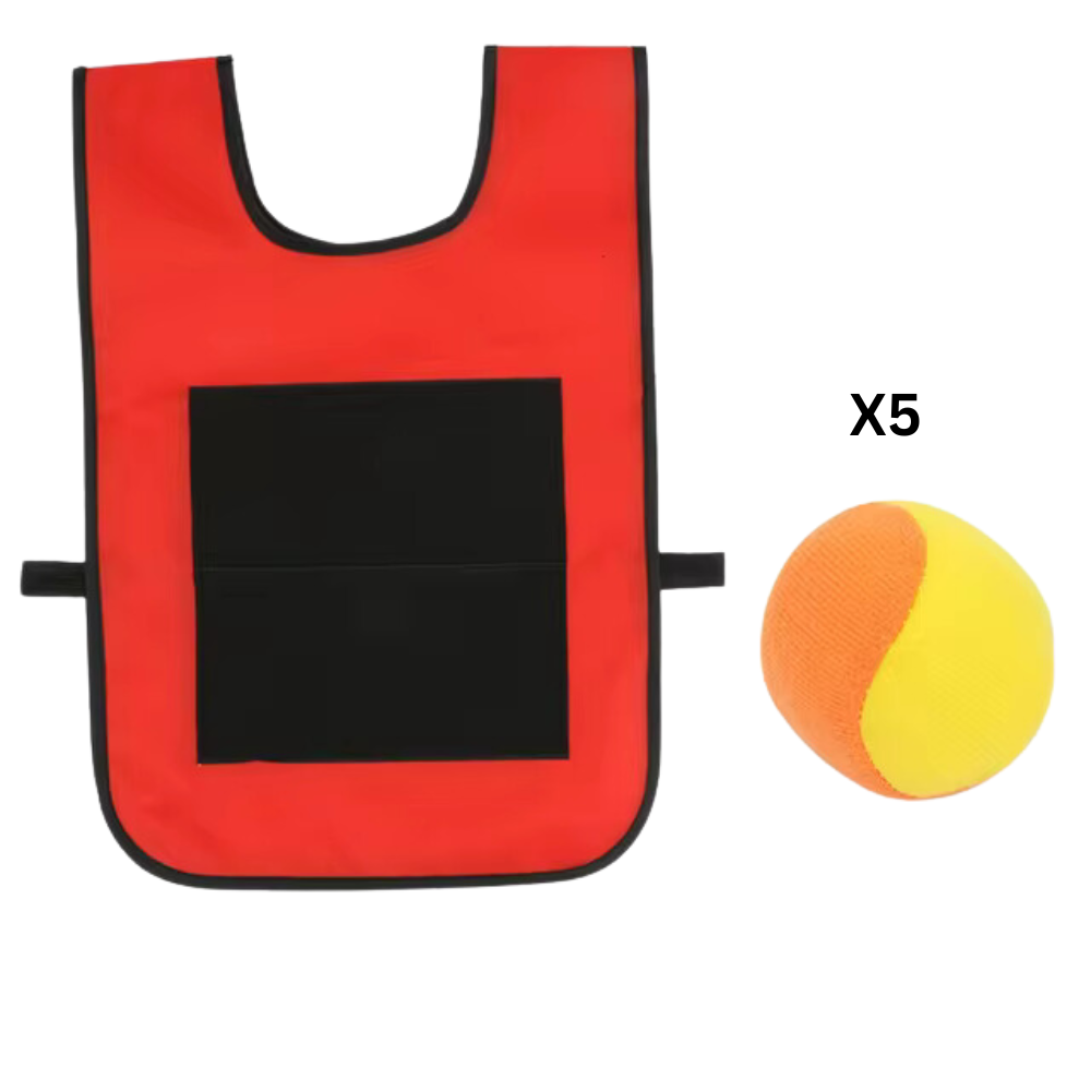 Outdoor-Sportspiel-Requisiten: Klebrige Weste und Wurfball-Spielset für Kinder