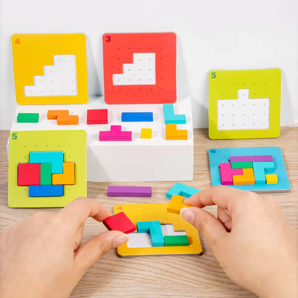 3D-Holz-Mosaik-Puzzleset für Kinder