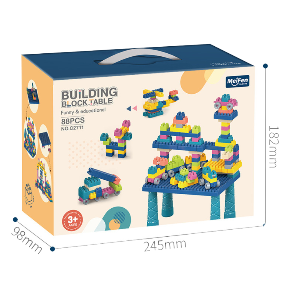 Großes buntes Bausteinset