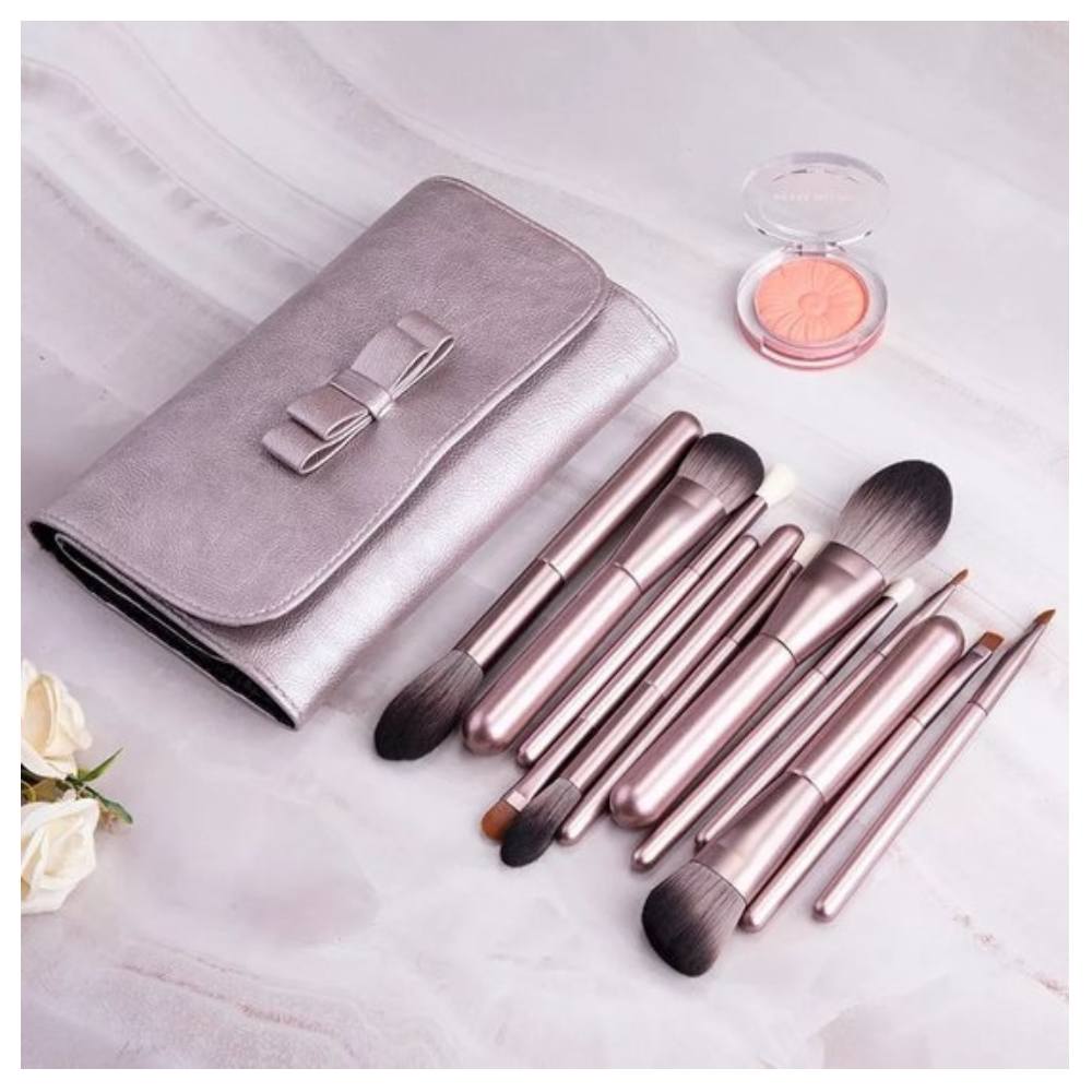 Make-up Pinsel Geschenkset 12-teilig Kunsthaar