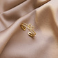 Damenring, Verstellbarer Ring zur Verlobung, Geschenk für Damen, Frauen und Mädchen