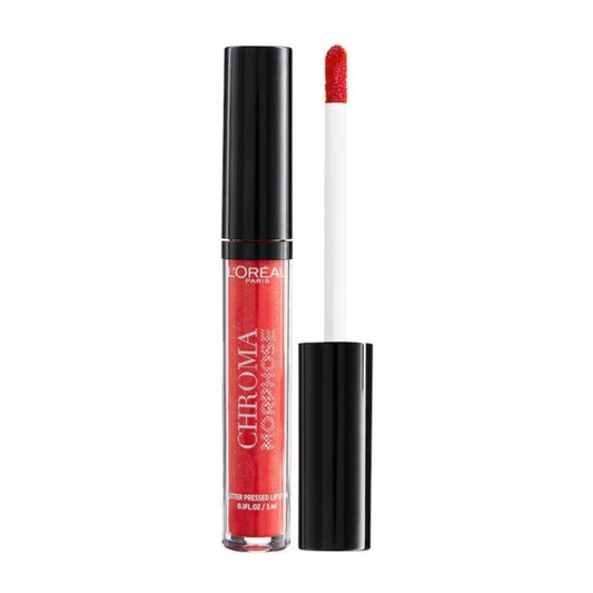 L'Oréal Chroma Morphose Glitter Pressed Lipstick - 01 Vamp Queen