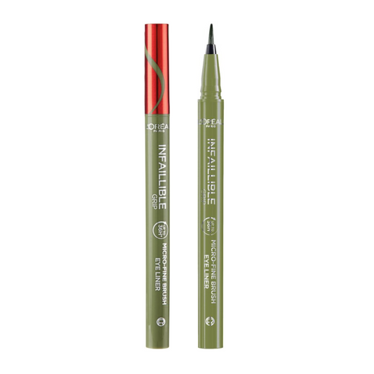L'Oréal Paris Infaillible Grip Micro-Fine Brush Eye Liner 05 Salbeigrün – 0,4 g – Eyeliner