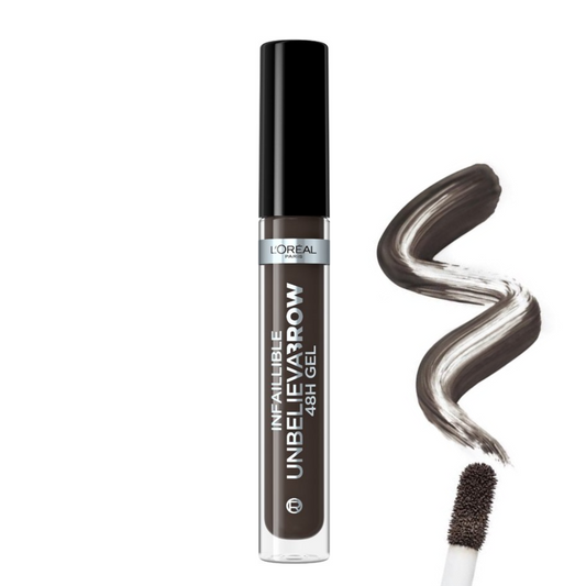 L’Oréal Paris Unbelieva'Brow Langhoudende Waterproof Wenkbrauwgel - 1.0 Ebony - Donker Bruin - 3.4ml
