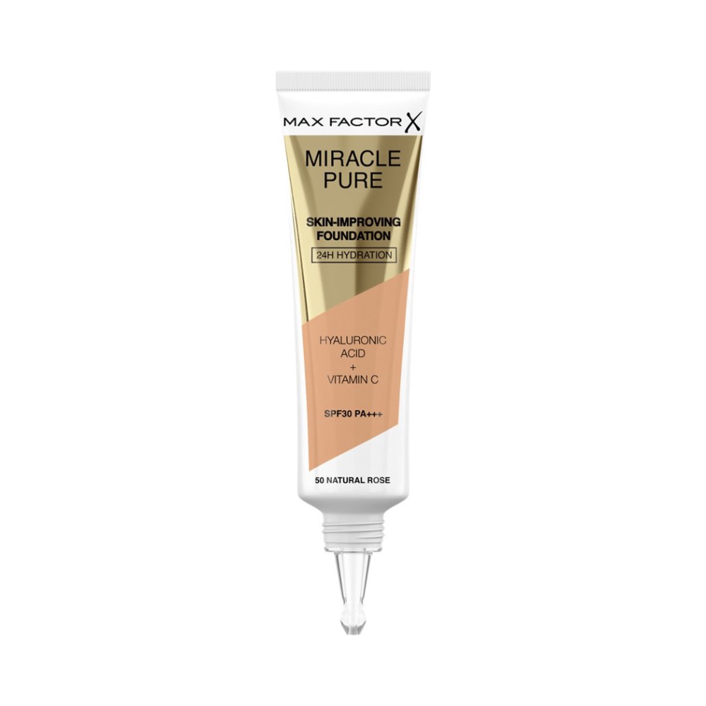 Max Factor Miracle Pure Skin-Improving Vegan Foundation - 50 Natural Rose
