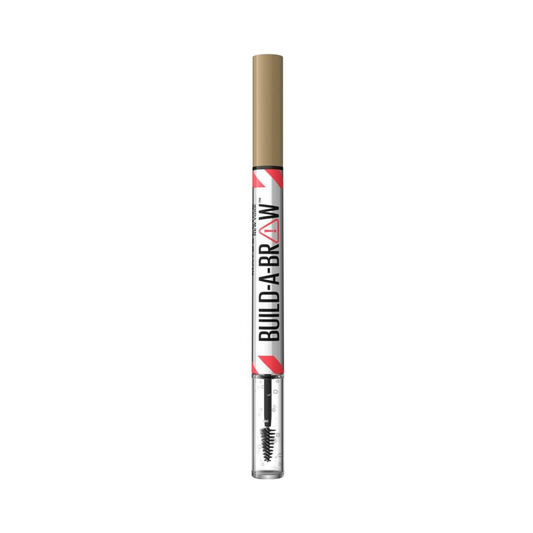 Maybelline - Build-a-Brow - Wenkbrauwpotlood/-gel - voor elk type wenkbrauw - creëert natuurlijke, vollere wenkbrauwen in slechts 2 stappen - Blonde