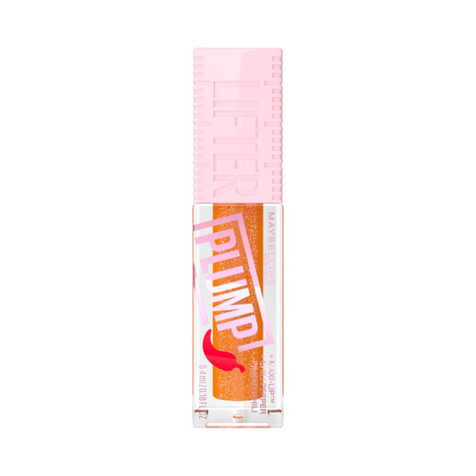 Maybelline - Lifter Plump - Lip Plumping lipgloss - langdurig vollere lippen - verwarmende sensatie met 5% Maxi-Lip™ en chilipeper - Hot Honey - 5,4 ml