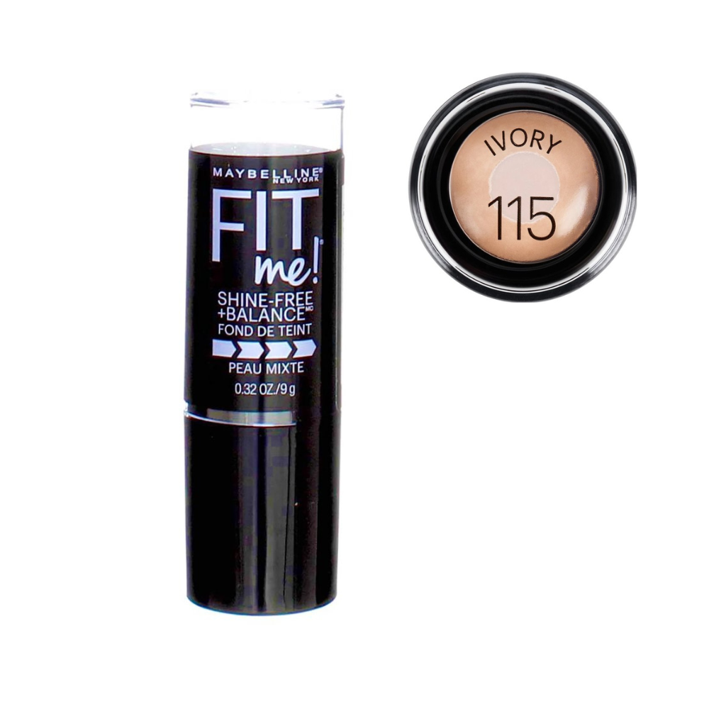 Maybelline Fit Me , 2-in-1 Anti Glanz Make-Up Stick