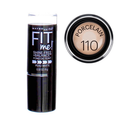 Maybelline Fit Me, 2-in-1 Anti-Glanz Make-up-Stick