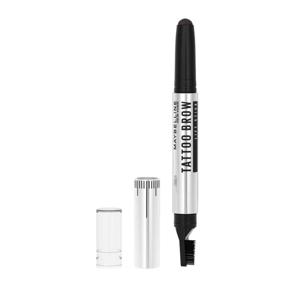 Maybelline New York - Tattoo Brow Lift Stick 05 Black Brown - Bruin Wenkbrauwpotlood met Stylingborstel