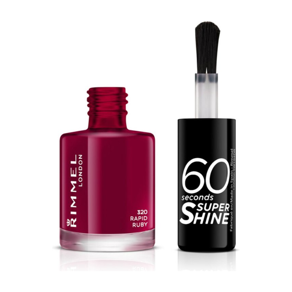 Rimmel 60 Sec Nail Polish Quick D 8 ML  320 Rapid Ruby
