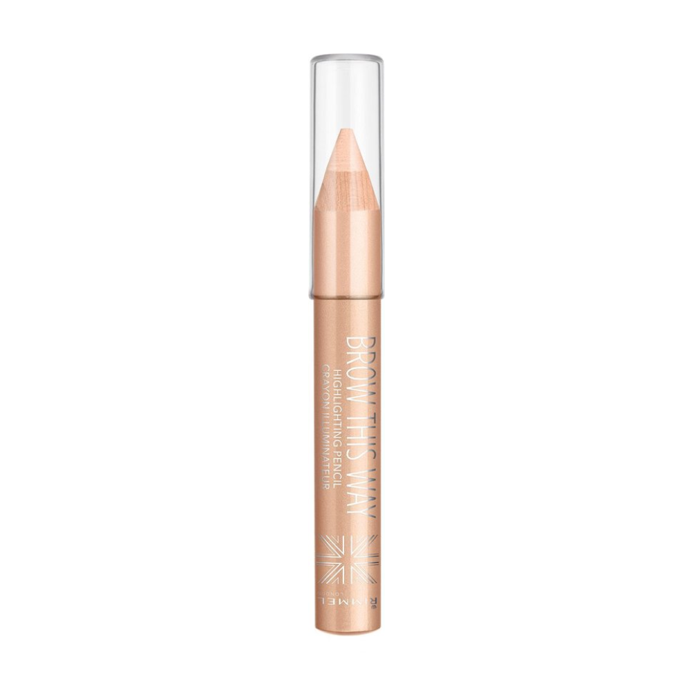 Rimmel London Brow This Way Highlighting Pencil - Dark Brown - Beige