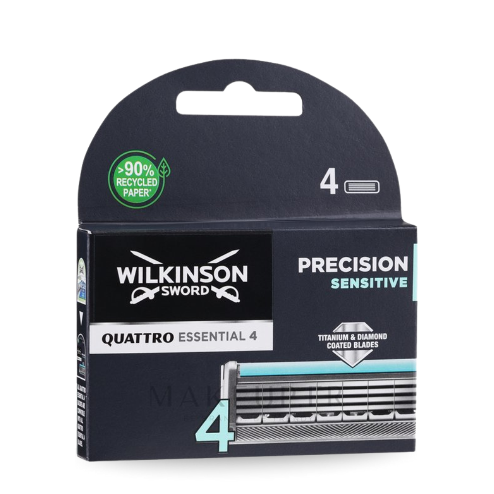 Wilkinson Quattro Titanium Sensitive Rasierklingen 4 Stück